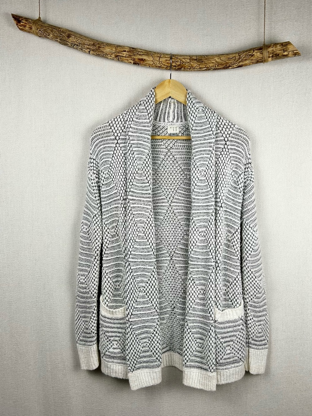 A New Day Open Front Textured Knit Cardigan Sweater XS